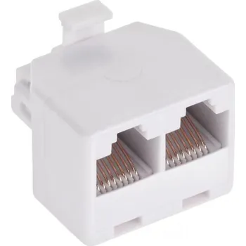 Elektrická zásuvka Telefonní redukce 8P8C zástrčka - 2 x 8P8C zásuvka