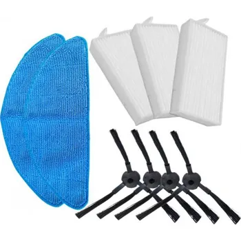 Sada příslušenství pro robotický vysavač HEPA filtry, kartáčky a mopy k vysavači LIDL SSWR A1 Silvercrest 9ks sada