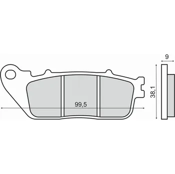 Brzdová destička Brzdové destičky RMS 225103050 organické