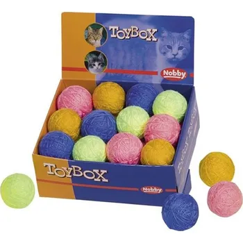 Hračka pro psa Hračka cat vlněná koule 5cm display Nobby 24ks