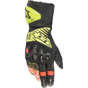 Moto rukavice rukavice GP TECH 2 2022, ALPINESTARS (černá/žlutá fluo/bílá/červená fluo) - 3XL