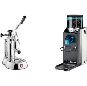 Kávovar La Pavoni Stradivari Lusso + Rancilio Rocky Doserless