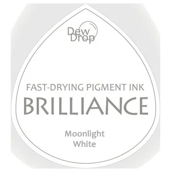 Tsukineko Brilliance Dew Drop razítkovací polštářek Moonlight White