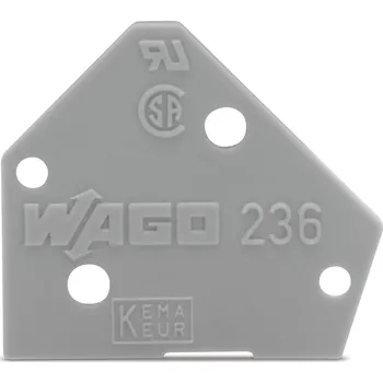modulární přístroj a rozvaděč WAGO Krytka 236-300 koncová světle šedá 236-300