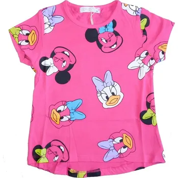 Dívčí tričko Dívčí tričko kr.r. Kugo HS9285, tmavě růžové