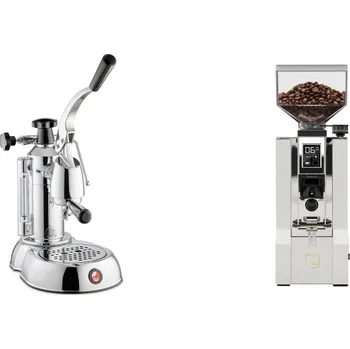 Kávovar La Pavoni Stradivari Lusso + Eureka Mignon XL, CR white