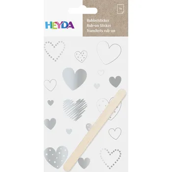 Heyda Propisot Srdce 10x15 stříbrný