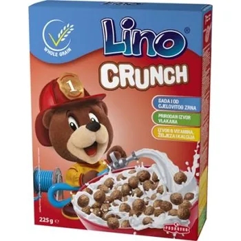 Podravka d.o.o. Lino Crunch - cereální kuličky s čokoládovou příchutí 225 g