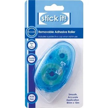 Kancelářské lepidlo Docrafts Roller snímatelné lepidlo Stick it! 8mmx10m roller