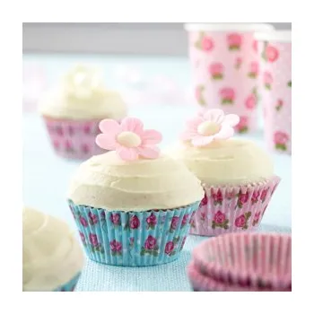 Svatební dekorace Svatba-eshop Košíčky na muffiny růžové a modré celkem 100 ks - svatební košíčky na cupcakes