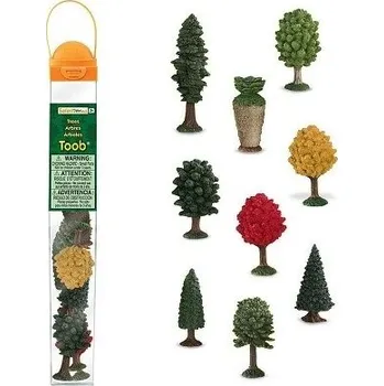 Dřevěná hračka SAFARI 684304 TUBA STROMY 9 MINIFIGUREK