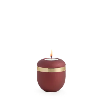 Smuteční dekorace Keramická miniurna Alicante - Rubínová