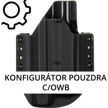 Příslušenství pro sportovní střelbu RH Holsters C/OWB + SVÍTILNA - vnější kydexové pouzdro na zakázku Pouzdro je pro: Pravák