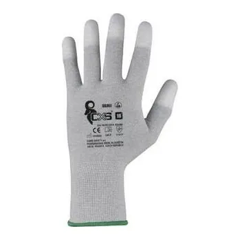 Pracovní rukavice Canis - CXS Rukavice CXS SILOLI, antistatické, ESD, povrstvené konečky prstů, vel. 06 b1/12/240 - CN-3670-035-714-06