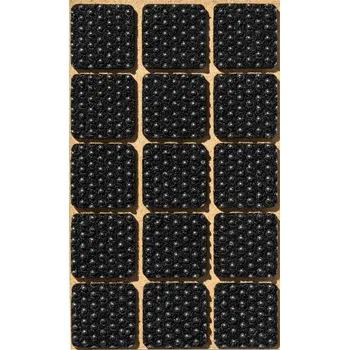 Podložka pod nábytek Samolepicí filc-čtvercový, 30x30mm (15ks/arch)-černý