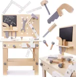 KIK Workshop s nářadím, dřevěný na stole, kutilská stavebnice
