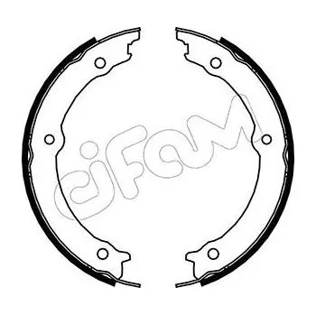 Lanko parkovací brzdy Sada brzdových čelistí, parkovací brzda CIFAM 153-164