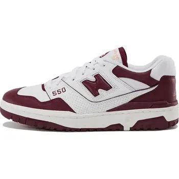 Dámská móda New Balance 550 White Burgundy Velikost: 37.5