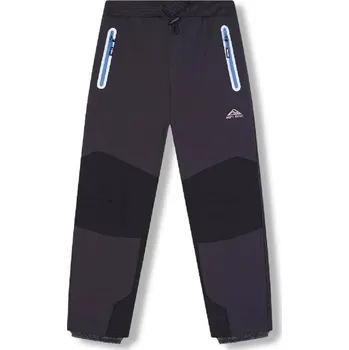 Chlapecké kalhoty KUGO SOFTSHELL KALHOTY CHLAPECKÉ S FLEECEM Tmavě šedá 146