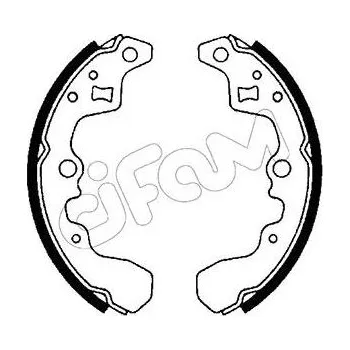 Brzdová čelist Sada brzdových čelistí CIFAM 153-391