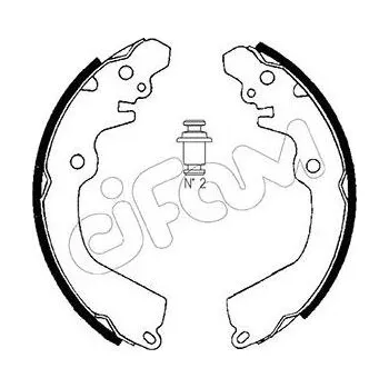 Brzdová čelist Sada brzdových čelistí CIFAM 153-257