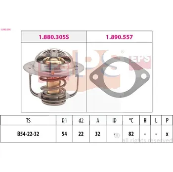 Chladič motoru Termostat, chladivo EPS 1.880.305