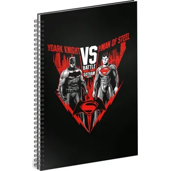 Sešit Spirálový blok Batman vs Superman A4, linkovaný