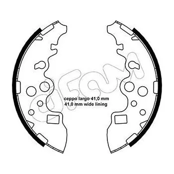 Auto-moto Sada brzdových čelistí CIFAM 153-222