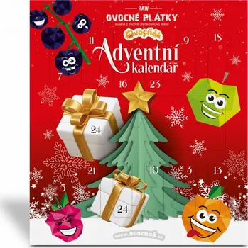 Sušené ovoce Ovocňák Adventní kalendář RAW ovocné plátky 24x 10 g