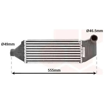 Turbodmychadlo chladič turba VAN WEZEL 18004309