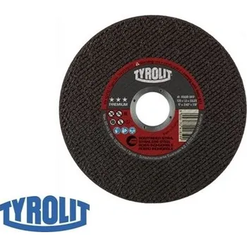 Brusný kotouč Řezný kotouč TYROLIT Premium 125x3x22,22 mm - na nerez T41 A30RB80