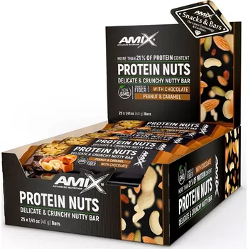 Amix Protein Nuts Crunchy 40g Varianta: peanut and caramel