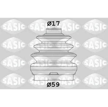 Manžeta ke kolu Sada měchů, hnací hřídel SASIC 1906089