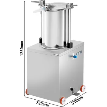 G.Gastro Hydraulická plnička klobás - 50L - stojící