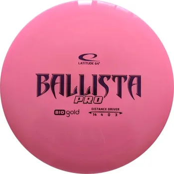 Disc golf Latitude 64° BallistaPro BioGold (discgolf) (Speed 14, Glide 4, Turn 0, Fade 3)