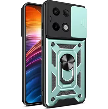 Pouzdro na mobilní telefon Kryt Xiaomi Redmi Note 13 Pro 5G / Poco X6 Techsuit CamShield Pro green