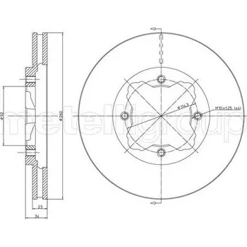 Brzdový kotouč Brzdový kotouč CIFAM 800-360