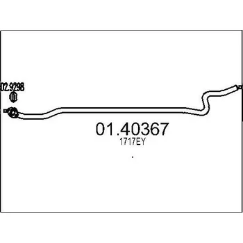 Výfuková trubka Výfuková trubka MTS 01.40367