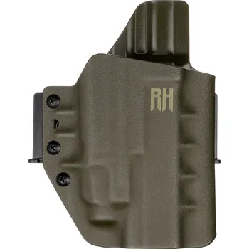 Příslušenství pro sportovní střelbu RH Holsters FROGY - Glock 17/22/31 + Streamlight TLR-7 X - vnější kydexové pouzdro - poloviční sweatguard - olivová Pouzdro je pro: Pravák