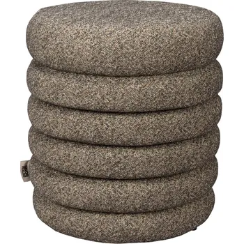 Stolička Hnědošedá bouclé stolička DUTCHBONE FERN 37 cm