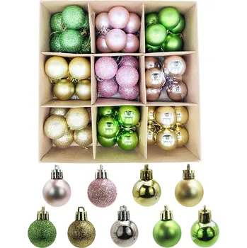 Puzzle Vánoční ozdoby sada 54 ks v 6 barvách