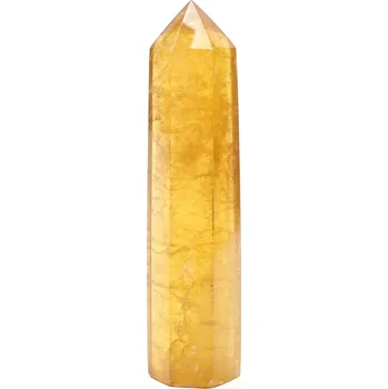 Drahý kámen Magieprirody.cz Obelisk Fluorit žlutý špice 118 g - 10,3 cm #C457