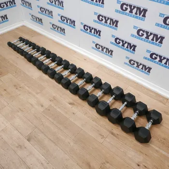 jednoruční činky sada 210kg HEXA