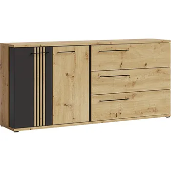 Komoda Komoda dub artisan/černá MOLTO ML13