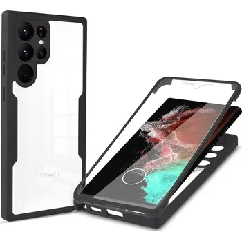 Pouzdro na mobilní telefon Pouzdro Samsung Galaxy S24 Ultra 5G Techsuit - ColorVerse 360 Series + ochrana obrazovky, černé