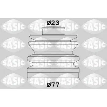 Manžeta ke kolu Sada měchů, hnací hřídel SASIC 9004642