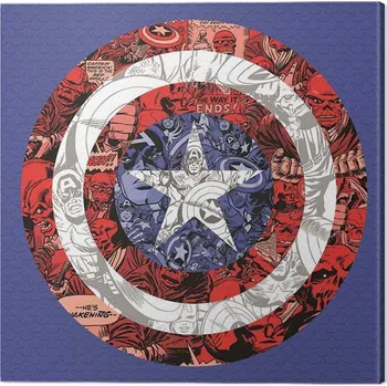 Obraz Obraz na plátně Captain America - Shield Collage