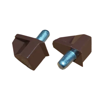 Šroub Policová podpěrka-plast+kov (pr.5x16mm),(Zn), hnědý plast