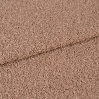 Kabátovina soft Bouclé barva tmavá béžová