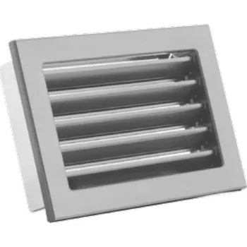 Větrací mřížka Karl STYLE ventilační mřížka s pevnou žaluzií, 220 x 90mm - černá